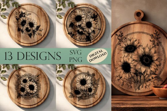 Download Sunflowers Laser Engraving File - Laser engraving file Collection