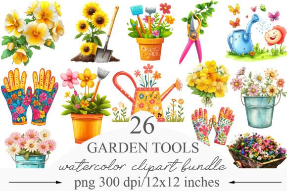 Download Garden Tools Whimsical Clipart - Garden tools Collection