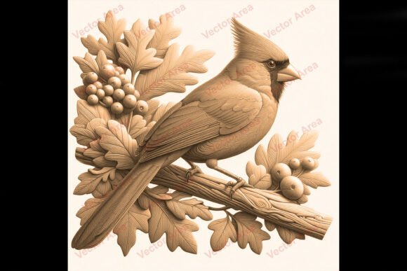Download Cardinal Bird Laser Engraving File PNG - Premium Resources