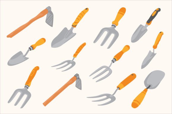 Download Garden Tools Vector Set - Garden tools Collection