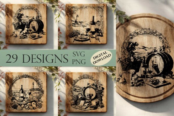 Download Cottagecor Cutting Board Laser Engraving - Premium Bundle
