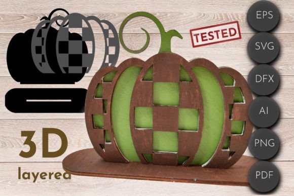 Download Pumpkin Laser Engraving File, Plaid Svg - Premium Resources