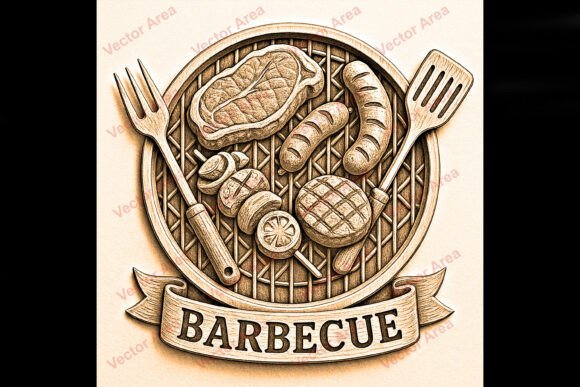 Download Barbecue Laser Engraving File PNG - Premium Resources