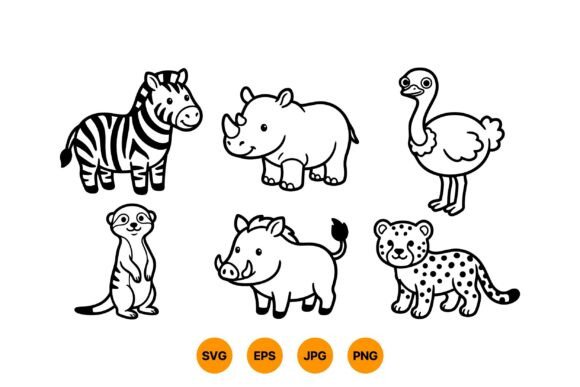 Download Cute Safari Animal SVG Pack - Animal svg Collection