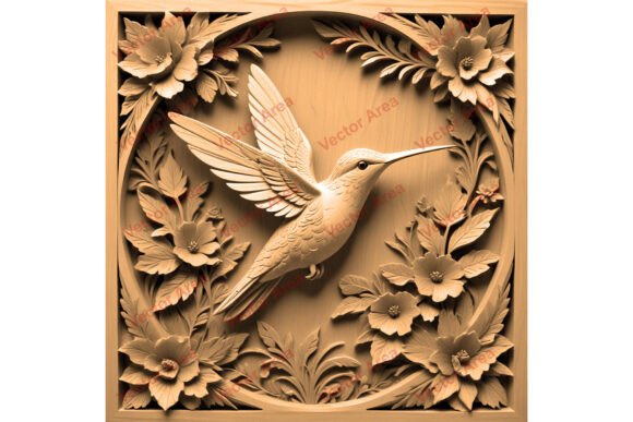 Download Hummingbird Laser Engraving File PNG - Premium Resources